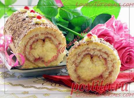 МК Бисквитный рулет с нежной сердцевиной - МK
