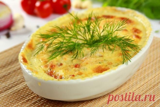 Рыбная запеканка с грибами
Ароматная вкуснейшая запеканка из рыбы и свежих грибов со сливками и сыром.
