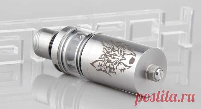 $11.91 Fountain V2 Styled RTA Rebuildable Tank Atomizer - 5ml / stainless steel + glass + plastic / 22mm diameter at FastTech - Worldwide Free Shipping