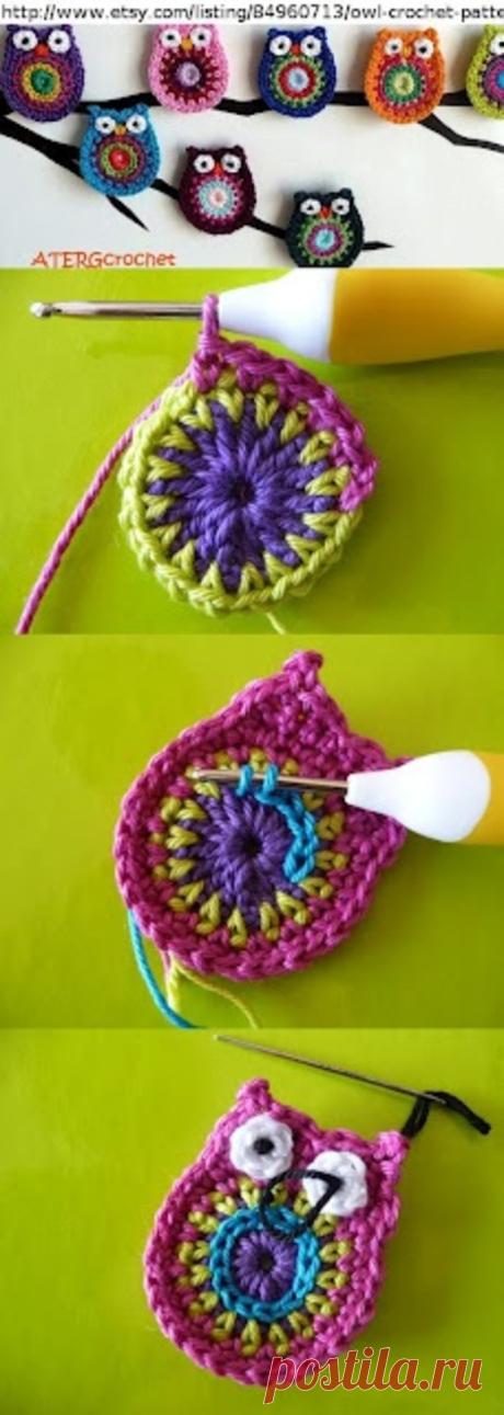Crochet Owl - Tutorial. I could have too…－堆糖，美好生活研究所