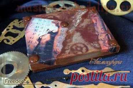 Мастера рукоделия - рукоделие для дома. Бесплатные мастер-классы, фото и видео уроки - Мастер-класс по декупажу: Коробочка с имитацией ржавчины