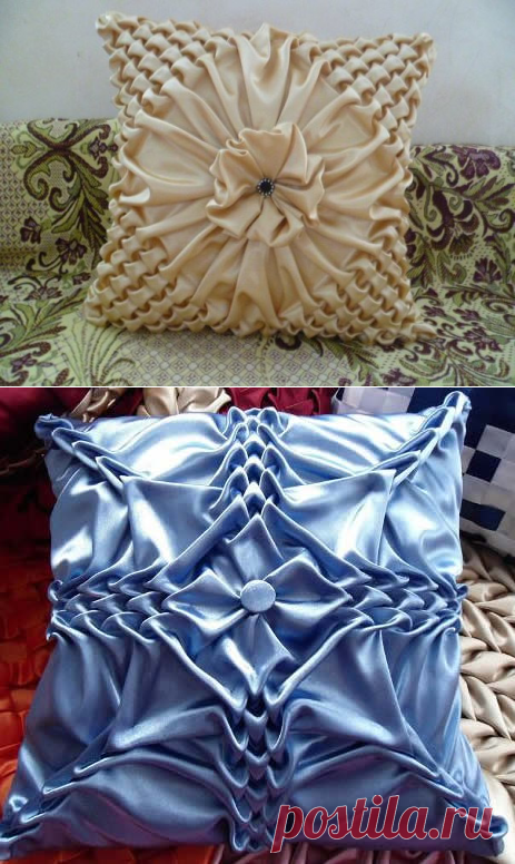 Подушки с буфами — Сделай сам, идеи для творчества - DIY Ideas
