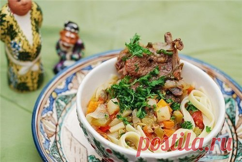 Лагман с бараниной
