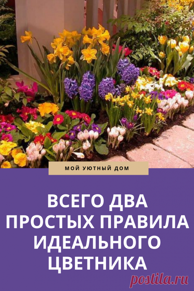 Простые советы как сделать идеальный цветник