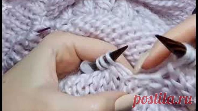 Реглан сверху спицами. Подрезы без дырочек.