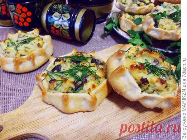 Шанежки с картошкой и грибами - пошаговый рецепт приготовления с фото