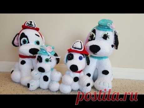 Crochet Dalmation Amigurumi Firehouse Dog Part 1 DIY Tutorial
