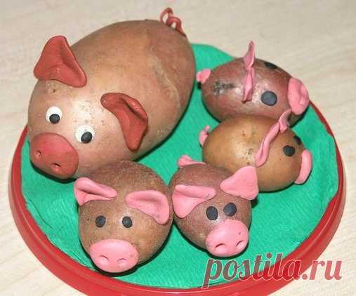 Осенние поделки из овощей