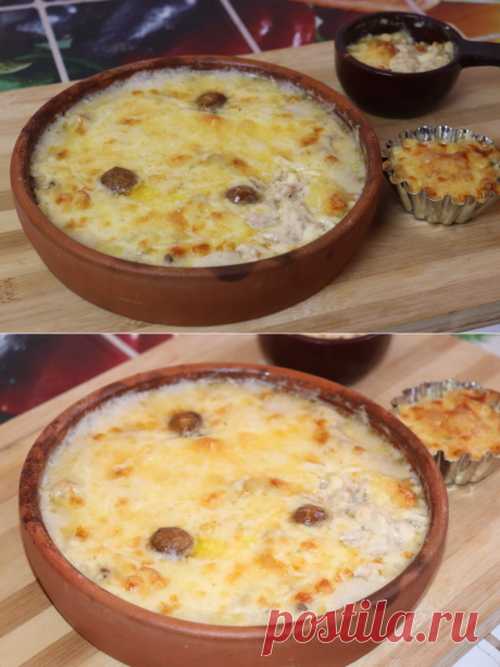 Жульен с Курицей и Грибами: Классический Рецепт Жульена с Курицей в Духовке - На Кухне