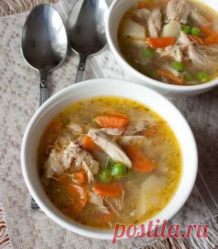 КУРИНЫЙ СУП С ГОРОШКОМ | Вкуснолог...