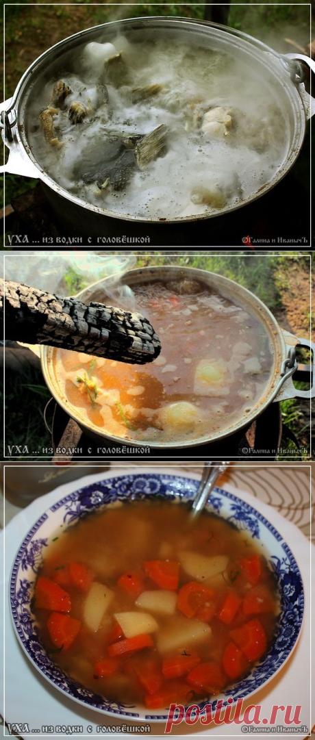 Уха тройная... из водки с головешкой.