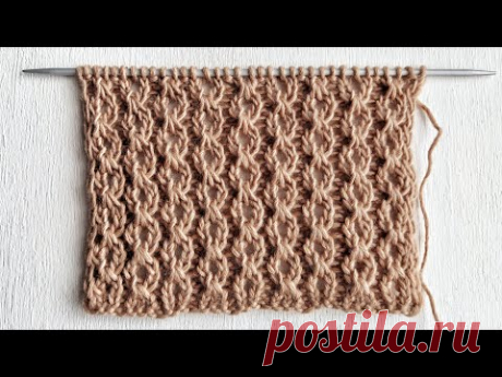 Оригинальный вариант узора Цепи для женских и мужских изделий