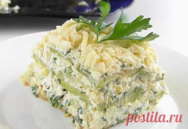 Кабачковый торт без яиц, муки и соды, ни капли жира — только витамины!