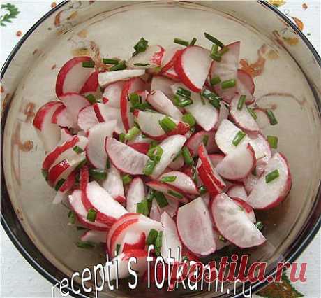 Салат из редиски с маслом - пошаговый рецепт с фото.