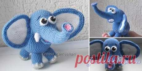 Слоненок – игрушки крючком, мастер класс