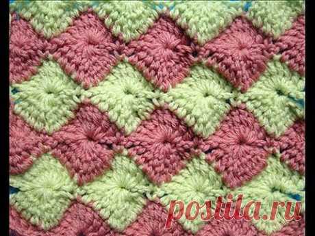 ▶ Узор вязания крючком - 17 Сrochet pattern for free - YouTube