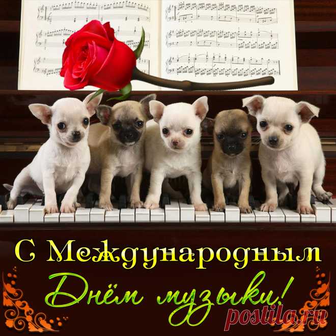 Сегодня даже чайник поёт в честь праздника! 1 октября — день, когда музыка звучит в сердцах. Пускай она принесёт вдохновение, улыбки и немного волшебства в повседневности. Открытки на День музыки