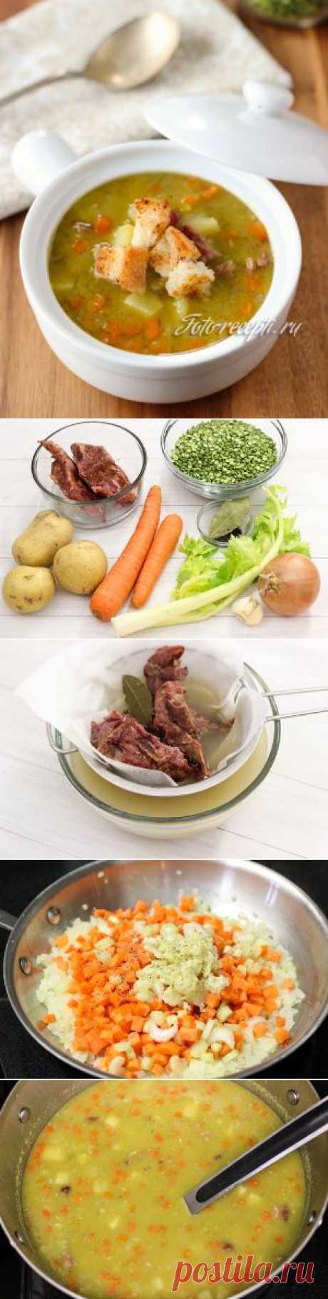 Суп гороховый с копчеными ребрышками | Вкус жизни