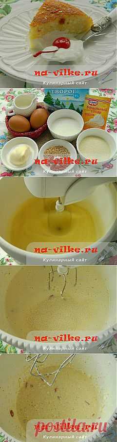 Запеканка из творога и манки в мультиварке - рецепт с фото