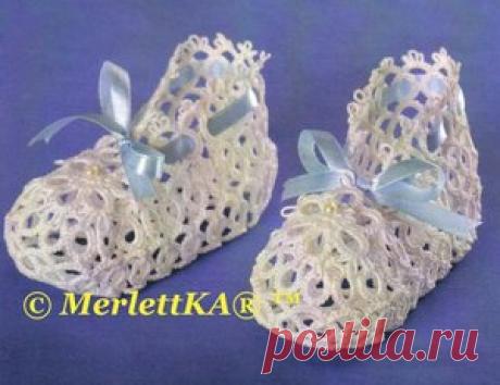 🍒 красивые салфетки, дорожки и скатерти крючком + изумительные пинетки фриволите 👠