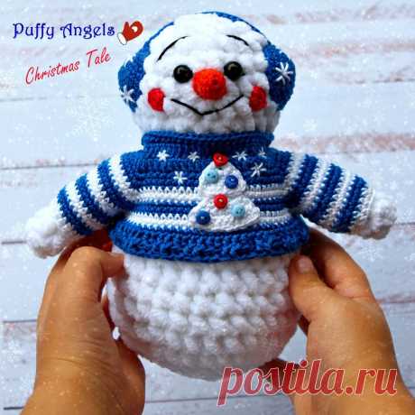 PDF Снеговик крючком. FREE crochet pattern; Аmigurumi doll patterns. Амигуруми схемы и описания на русском. Вязаные игрушки и поделки своими руками #amimore - плюшевый снеговик, Новый год, снеговичок, snowman, Schneemann, bałwan, bonhomme de neige, happy new year, Christmas, xmas, Nativity, sněhulák, boneco de neve. Amigurumi doll pattern free; amigurumi patterns; amigurumi crochet; amigurumi crochet patterns; amigurumi patterns free; amigurumi today.