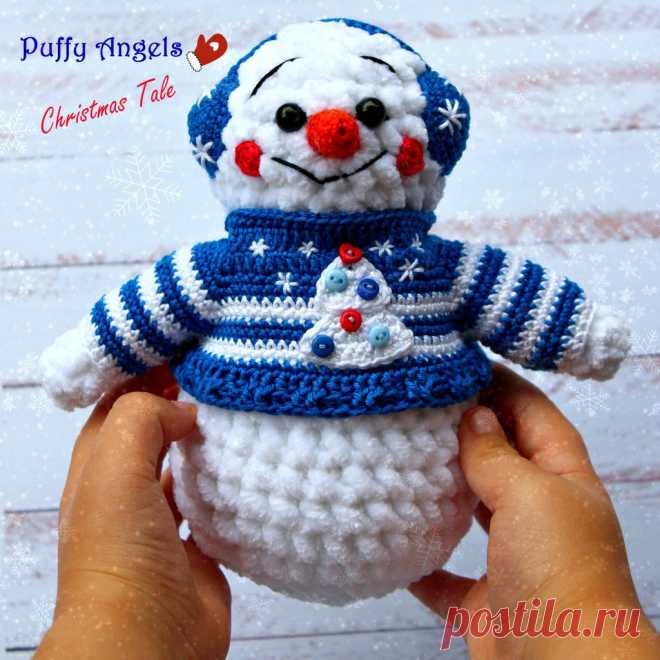 PDF Снеговик крючком. FREE crochet pattern; Аmigurumi doll patterns. Амигуруми схемы и описания на русском. Вязаные игрушки и поделки своими руками #amimore - плюшевый снеговик, Новый год, снеговичок, snowman, Schneemann, bałwan, bonhomme de neige, happy new year, Christmas, xmas, Nativity, sněhulák, boneco de neve. Amigurumi doll pattern free; amigurumi patterns; amigurumi crochet; amigurumi crochet patterns; amigurumi patterns free; amigurumi today.