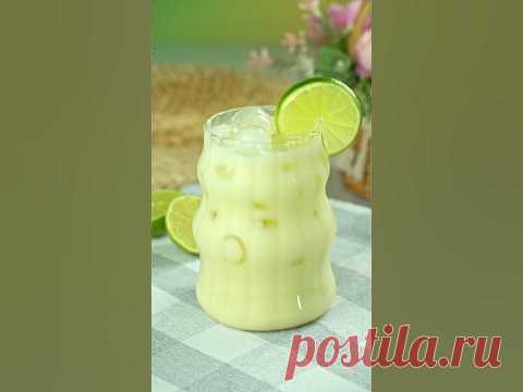 Бразильский лимонад🍋‍🟩🍸🍋‍🟩3 лайма🍋‍🟩1 банка сгущеного молока🍋‍🟩750 мл воды🍋‍🟩лёд и побольше 🤤