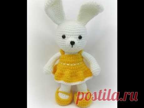 Вязание крючком. Игрушка "Заяц". Crochet Rabbit. Часть 3