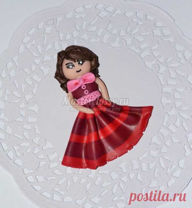 Брошь из полимерной глины. Фея Амелия. Мастер-класс с пошаговыми фото