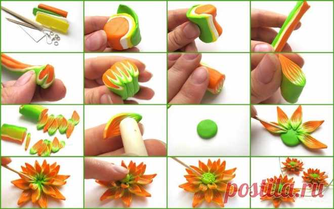 Лепим красивые цветы — Сделай сам, идеи для творчества - DIY Ideas