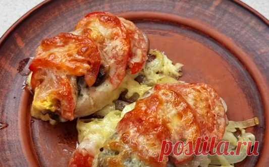 Готовим мясо в духовке на луковой 