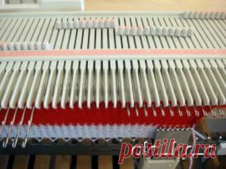 Вязание на машине. Детская шапочка с "ушками". Мастер-класс от ale_ks_a.