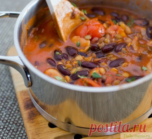 Закуска по-гречески с фасолью