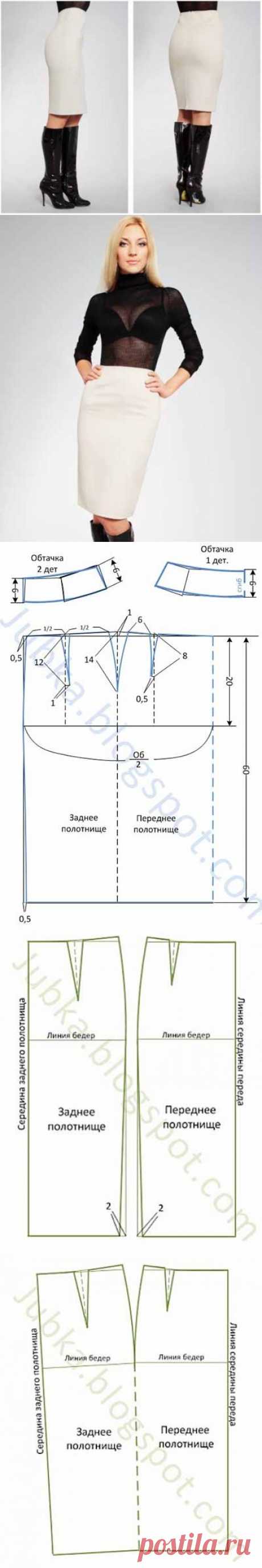 Две юбки без боковых швов - выкройки