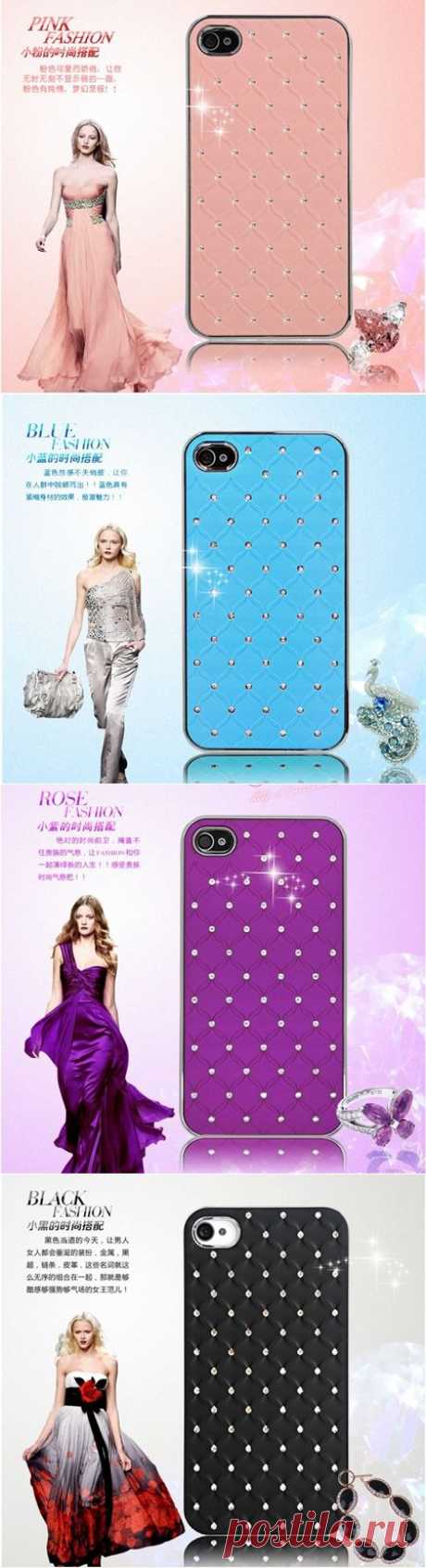 Роскошная романтичная задняя крышка со стразами для iPhone 4 4S, портативный корпус для iPhone 4, принадлежащий категории Сумки и чехлы для телефонов и относящийся к Телефоны и телекоммуникации на сайте AliExpress.com | Alibaba Group