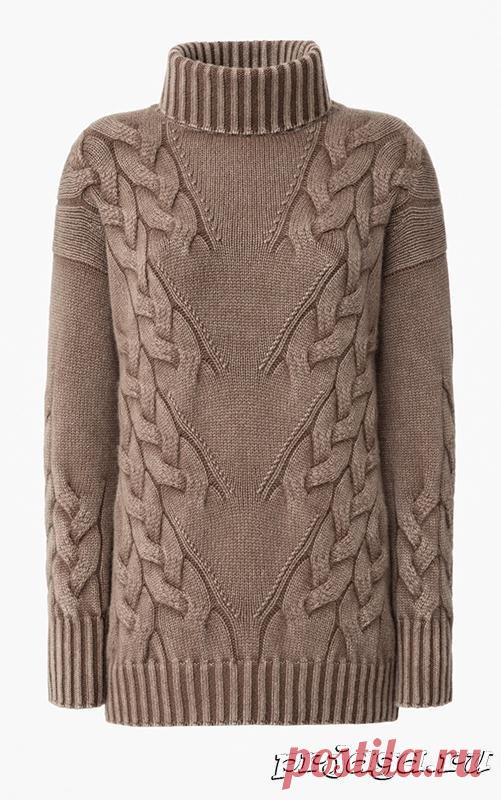 Узор Косы Елочкой, Свитер Susan
Как вязать: http://prjaga.ru/uzory-vyazaniya/spicami/uzor-kosy-elochkoj-kak-u-iris-von-arnim