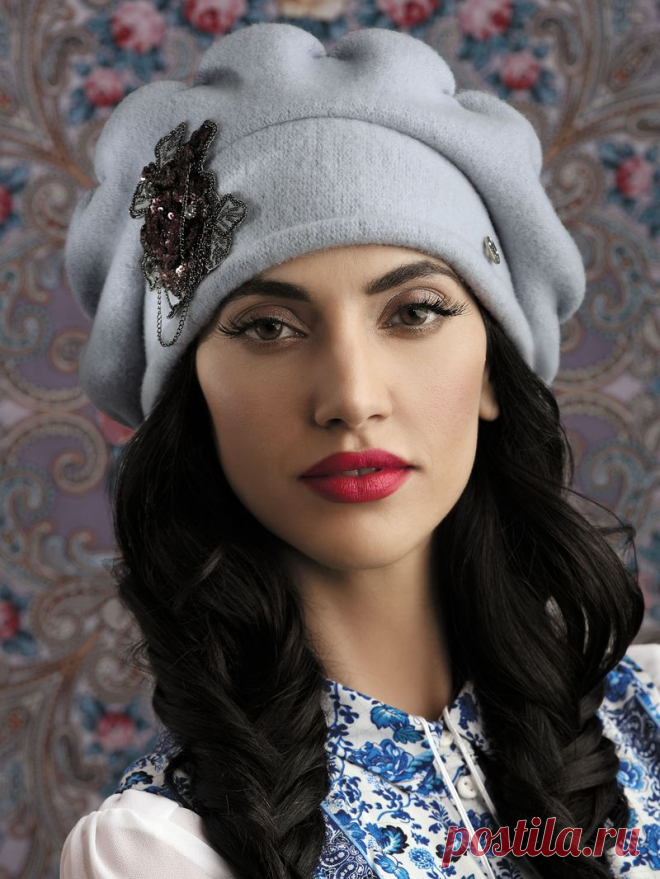 Стильный глубокий берет Willi Irena - Malinka-fashion.ru