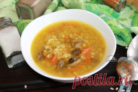 Постный грибной суп с перловкой - вкусно, как в детстве - Пошаговые фото рецепты без дрожжей, без муки, без мяса, без масла, без яиц Постный грибной суп с перловкой. В нем все ароматы леса и бабушкина забота. Насыщенный грибной бульон в союзе с жареными морковью и луком придает невероятный цвет блюду.