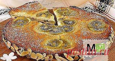 Творожный пирог с киви - кулинарный рецепт. Миллион Меню