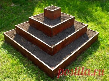 Клубничная грядка-пирамидка своими руками