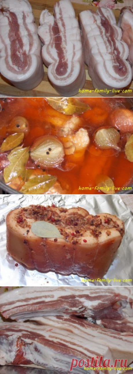 Грудинка в луковой шелухе/Сайт с пошаговыми рецептами с фото для тех кто любит готовить