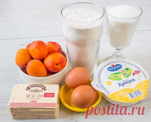 Рецепт абрикосового пирога со штрейзелем на творожном тесте на Вкусном Блоге