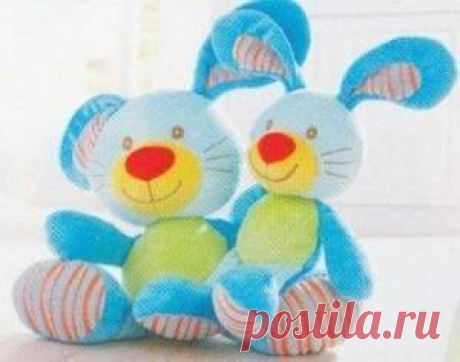 Зайки. Мягкая игрушка. Выкройки.