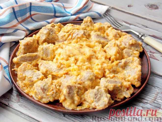 Рецепт: Свинина, тушенная в сметанном соусе на RussianFood.com