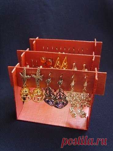 Стойка из картона для ваших украшений — Сделай сам, идеи для творчества - DIY Ideas