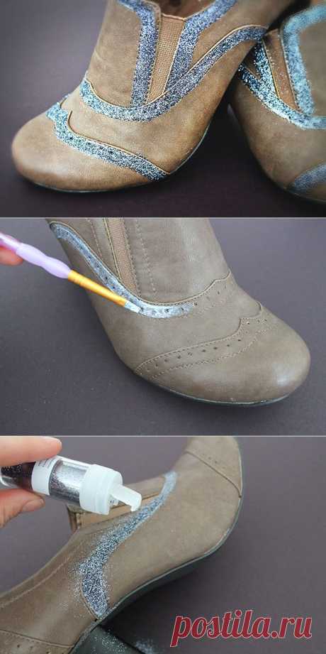 Глитерные оксфорды (Diy) / Обувь / Модный сайт о стильной переделке одежды и интерьера