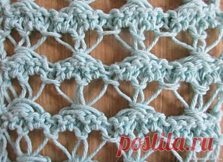 Мережечный узор- ''Тонкие линии.'' | Вязание для женщин спицами. Схемы вязания спицами