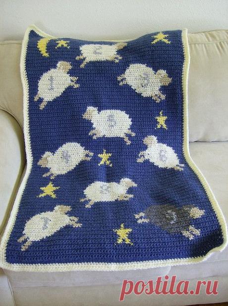 Ravelry: Counting Sheep Afghan #20005 pattern by Lion Brand Yarn