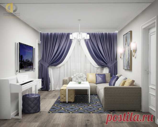 Дизайн интерьера трехкомнатной квартиры 89 кв. м