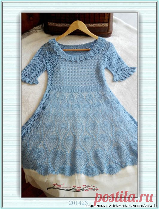 Платье крючком